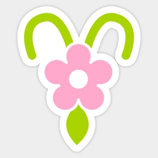 Floral Virgo Sticker